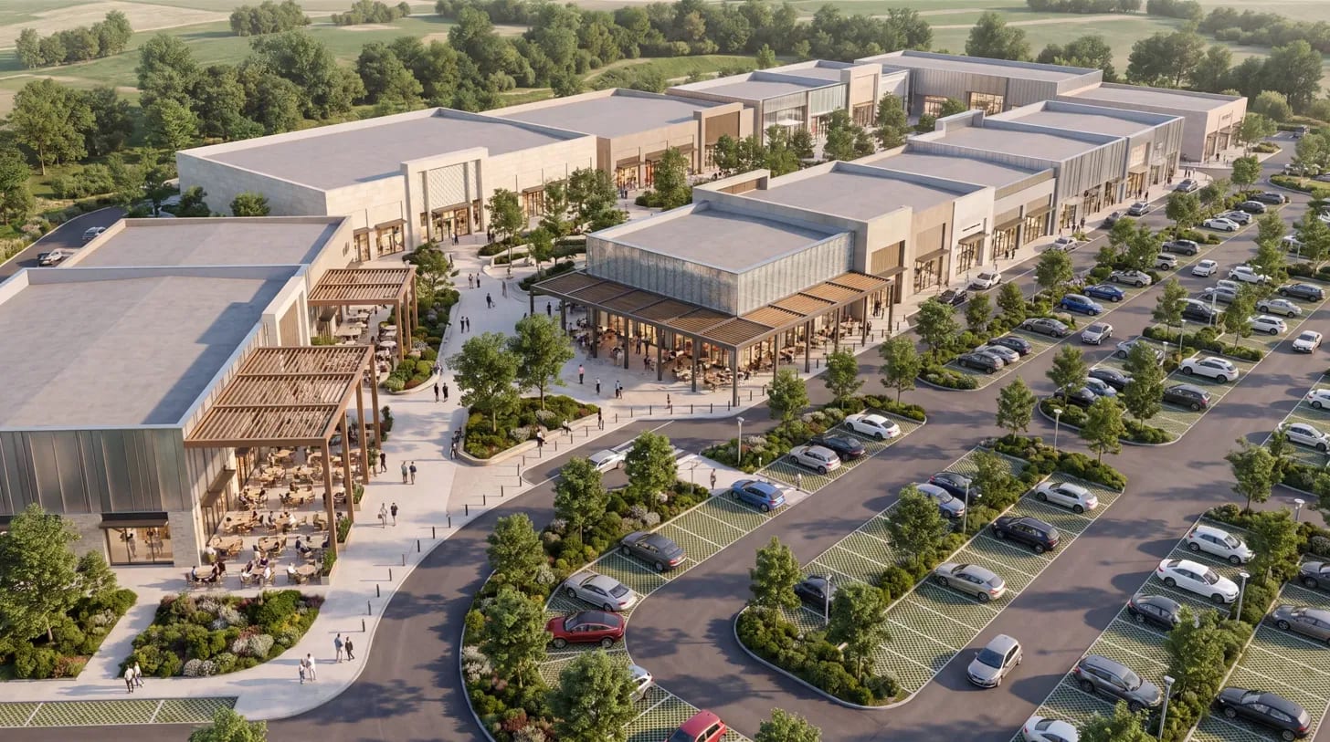Sudoeste Retail Park, from technical plan to finished place